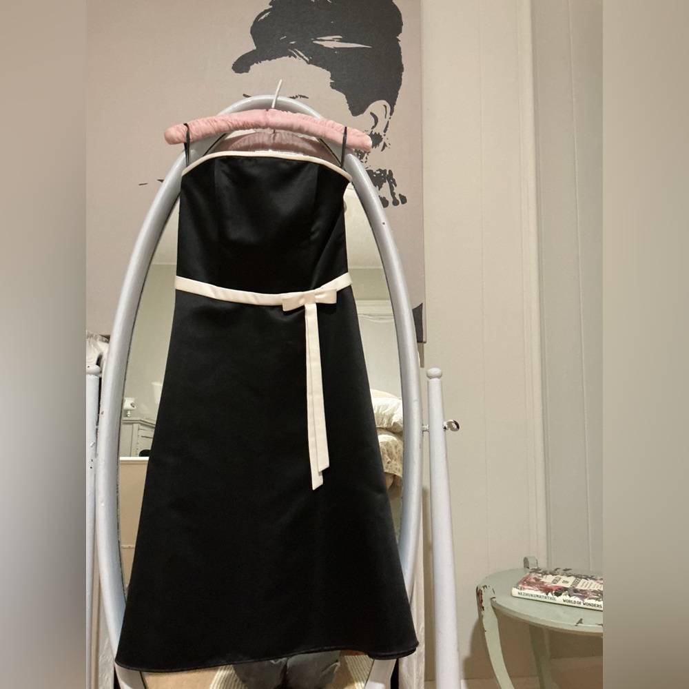 Vintage Strapless Satin Cocktail Dress
